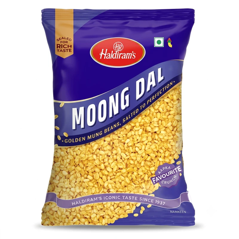 Haldiram's Moong Dal Salted Crunchy Namkeen, 200 g Snacks & Branded Foods
