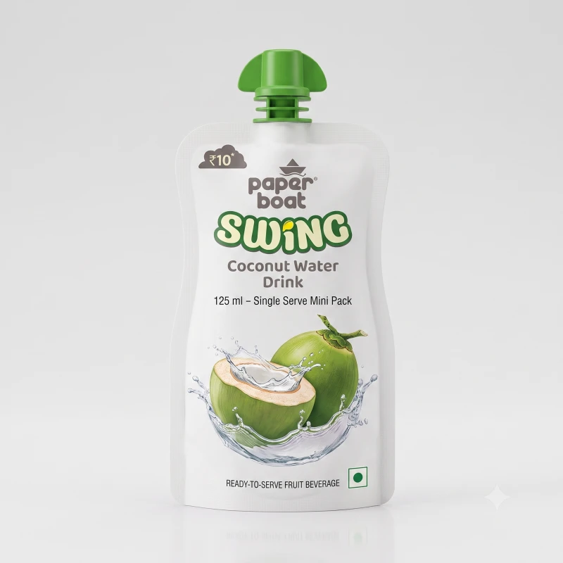 Paper Boat Swing Coconut Water Drink, 125 ml – Single Serve Mini Pack Beverages